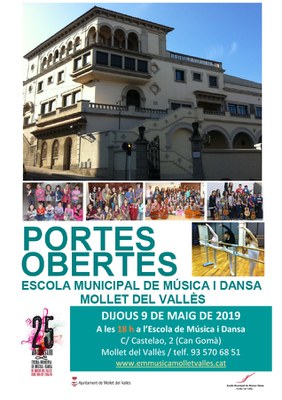 Portes obertes a l’Escola de Música i Dansa.