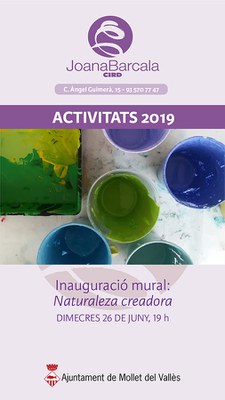 Inauguració del mural “Naturaleza creadora”.