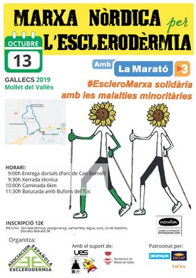 Marxa Nòrdica per l'Esclerodèrmia amb La Marató de TV3.