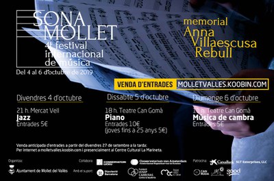 FESTIVAL SONA MOLLET 2019: JAZZ. Piano Duet a càrrec de Xavi Torres i Daahoud Salim.
