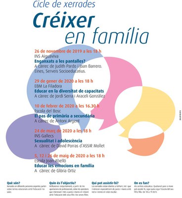 Cicle de Xerrades Créixer en família: "Enganxats a les pantalles?".