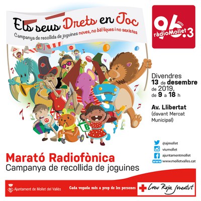Marató radiofònica per la campanya de recollida de joguines de Creu Roja.