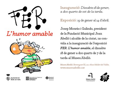 Inauguració de l'exposició: "Fer, l'humor amable".