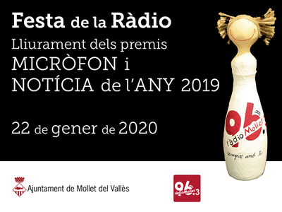 Sant Vicenç 2020: 39a Festa de la Ràdio: Lliurament dels premis Micròfon i Notícia de l'Any.