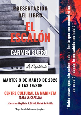 Presentació del llibre: "El escalón" de Carmen Suero.