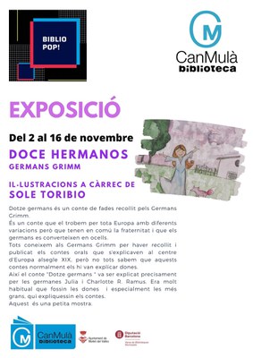 Exposició BiblioPOP: "Doce hermanos" dels Germans Grimm.