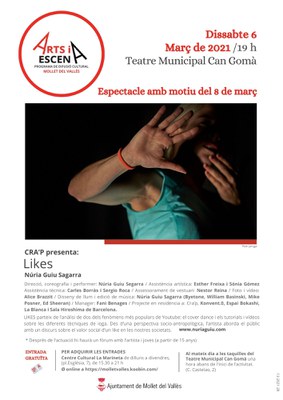 ARTS I ESCENA: "LIKES" (Espectacle amb motiu del 8 de març).