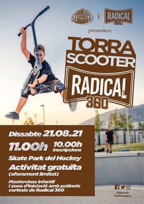 FESTA MAJOR 2021: Torrascooter Radical: masterclass de scooter per a infants i joves.