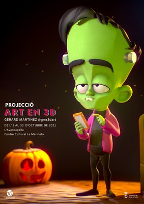 Exposició: Projecció ART EN 3D.