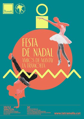 Festa de Nadal de l'Escola de Dansa i Teatre La Tramolla, a favor de l'Associació Solidària d'Amics de Mantay.