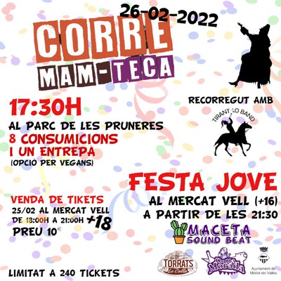 CARNAVAL 2022: Corre Mam Teca i botifarrada amb la xaranga "Tirant lo Band".