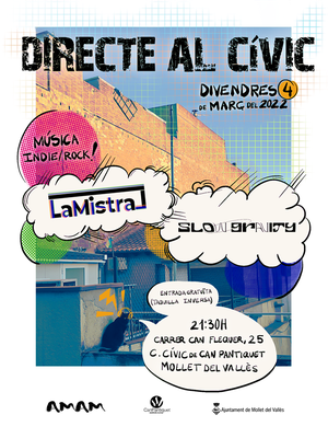Directe al Cívic: Concert de música en directe (Indie/Rock).
