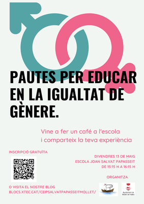 Xerrada:"Pautes per educar en la igualtat de gènere".