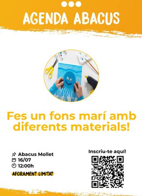 Fes un fons marí amb diferents materials!.