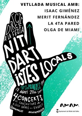FESTA MAJOR 2022: Directe a la Festa. Nit d'Artistes locals.