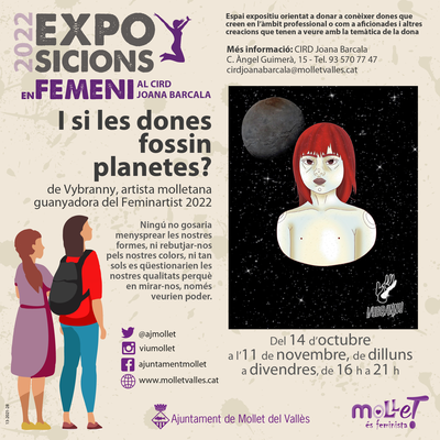 Exposició en Femení: I si les dones fossin planetes?.