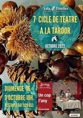 Cicle de Teatre a la Tardor a la Fiveller: "Un cop l'any".