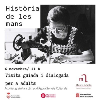 Visita guiada i dialogada a l’exposició temporal “Història de les mans”.