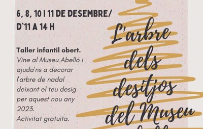 NADAL A MOLLET: Taller obert de Nadal per a famílies. Ajuda'ns a guarnir l'arbre dels desitjos decorant el teu arlequí.