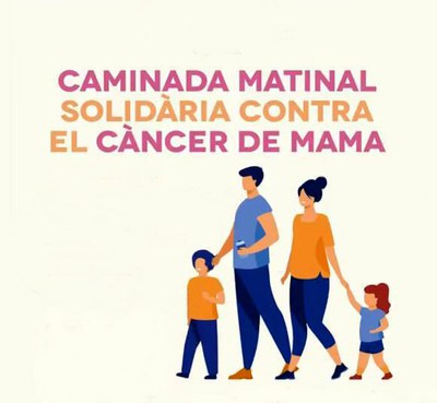 Caminada matinal solidària contra el càncer de mama.