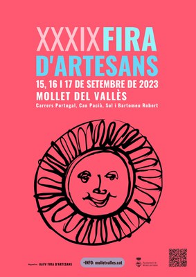 Cercavila amb els Castellers de Mollet del Vallès, els capgrossos de Gegants de Mollet i el Tòful i la Dinga, capgrossos de la Fira d'Artesans.