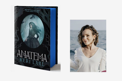 Portada del llibre i imatge de l'autora.