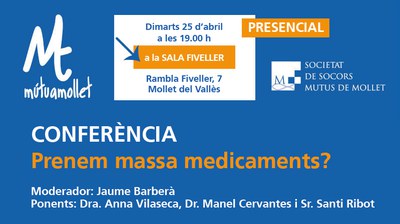 Conferència: "Prenem massa medicaments?".