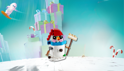Construeix el teu nino de neu amb Lego.