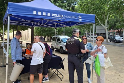 Carpa de la Policia Municipal.