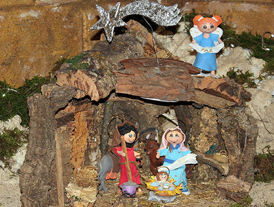 Pessebre de goma eva.