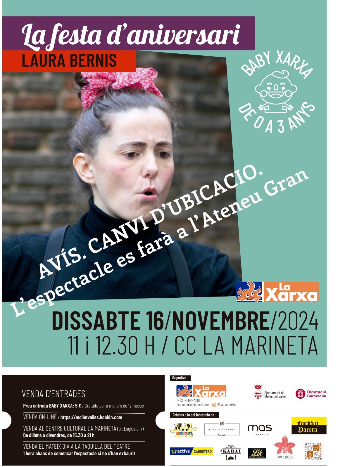 Cartell canvi ubicació