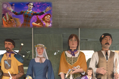 Exposició dels gegants de la ciutat.
