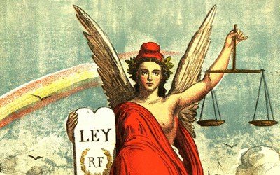 Al·legoria a la República Federal espanyola. La Flaca, 1873.