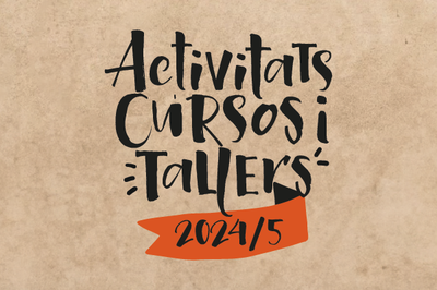 Imatge gràfica de la programació d'activitats, cursos i tallers.