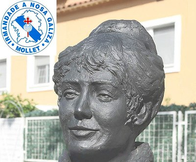 Escultura Rosalia de Castro.