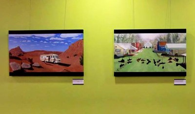 Inauguració exposició: "Filmpaints". Obres de Lluís Pérez.