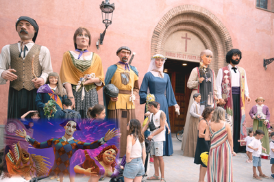 La III Convidada dels Gegants de Mollet amb els Gegants de Lloret de Mar.