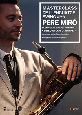 Master Class de saxo amb  Pere Miró.