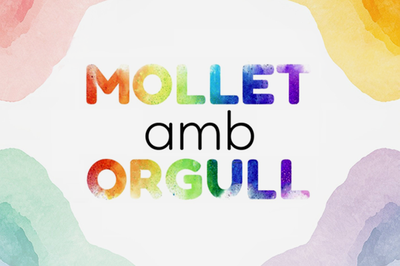 Logotip de Mollet amb orgull.