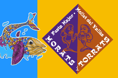 Imatge gràfica de les colles de Morats i Torrats.