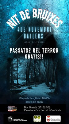 Passatge del Terror: Nit de Bruixes a Gallecs.