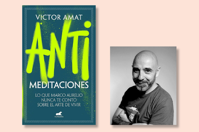 Portada del llibre i imatge de l'autor.