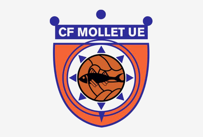 Escut CF Mollet UE.
