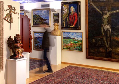Racó de l’artista: Inauguració de l’exposició “L’Esperit de Joan Abelló” de Màrius Gómez.