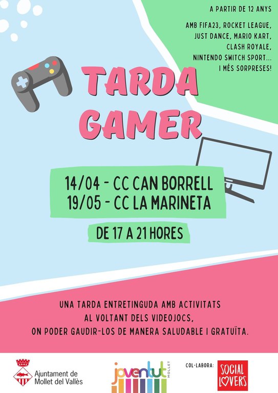 Cartell Tarda Gamer