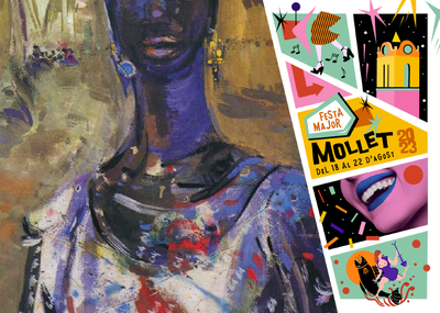 Visita familiar a l'exposició "Records d'Àfrica". Abelló a Costa d'Ivori.