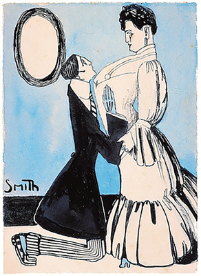 Ilustració "Declaració d'amor" d'Ismael Smith.
