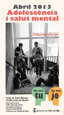 La Taula de Salut Mental dedica el mes d’abril a l’adolescència.