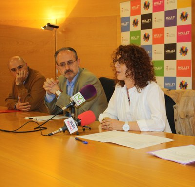 L'alcalde i els regidors de Promoció Comercial i Promoció Econòmica presenten Mollet és Fira
