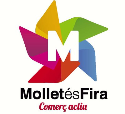 La regidora de Promoció Comercial i l'alcalde presentaven el cartell de Mollet és Fira